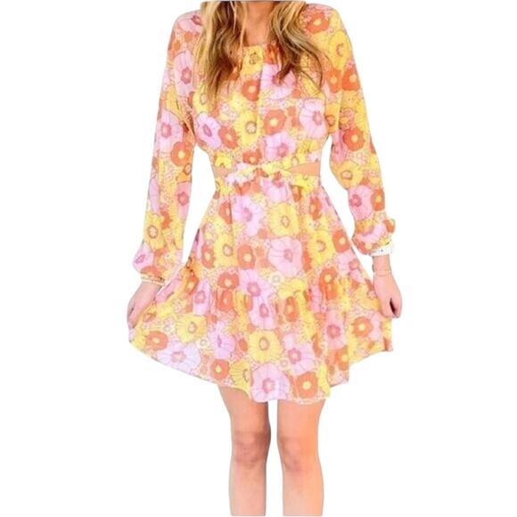 NWOT Steve Madden Cadi Floral Mini Dress - Sz Med - Picture 2 of 9